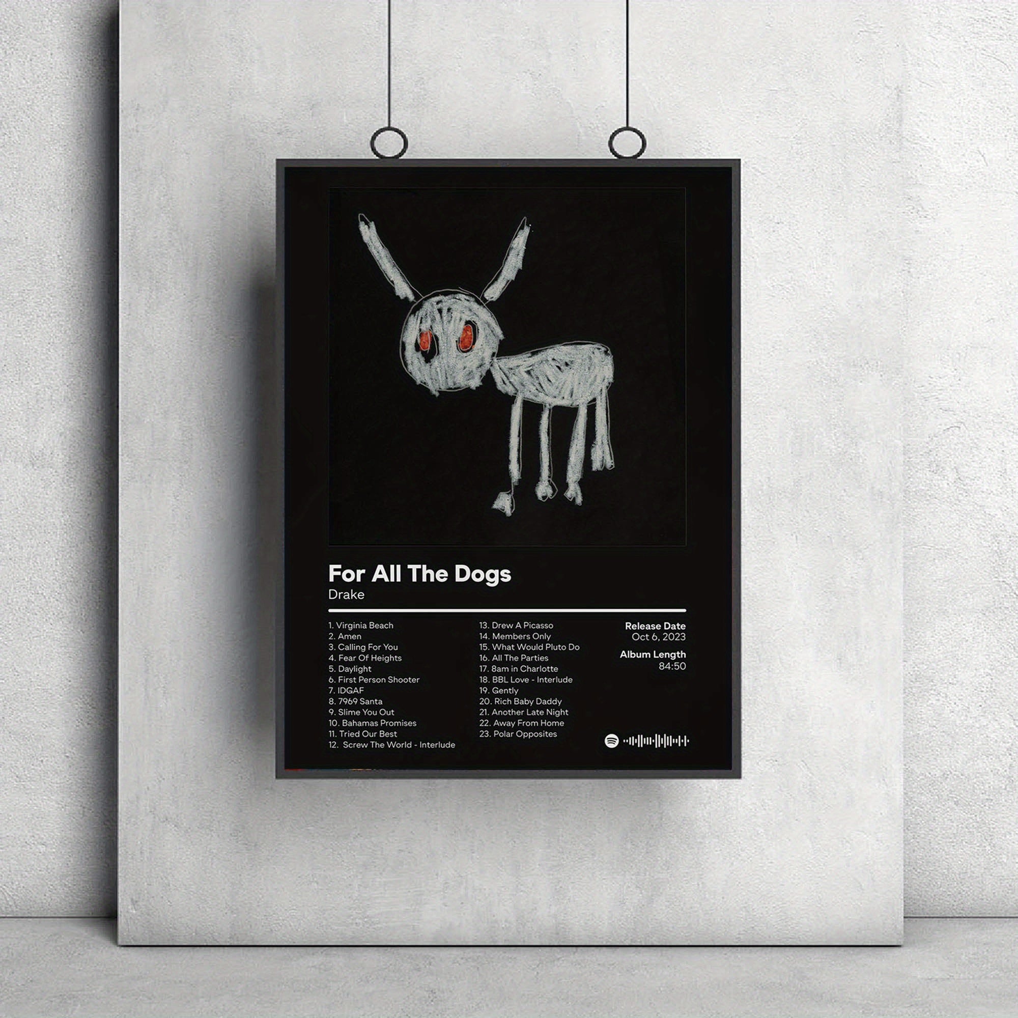 1pc Unframed Music Album Cover Poster, Artwork Wall Painting For Living Room Bedroom Bathroom Office Hallway Wall Decor, Canvas Print, Creative Poster, Canvas Art, Funny Wall Art, Poster Prints, Modern Painting Prints, Idea G