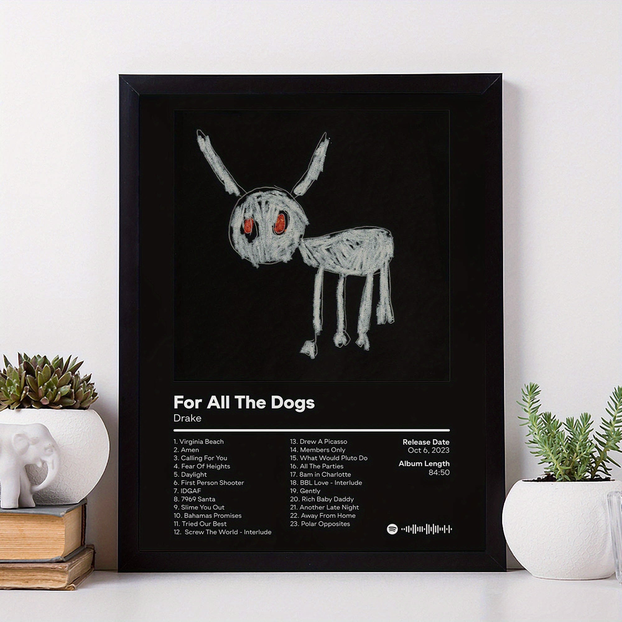 1pc Unframed Music Album Cover Poster, Artwork Wall Painting For Living Room Bedroom Bathroom Office Hallway Wall Decor, Canvas Print, Creative Poster, Canvas Art, Funny Wall Art, Poster Prints, Modern Painting Prints, Idea G