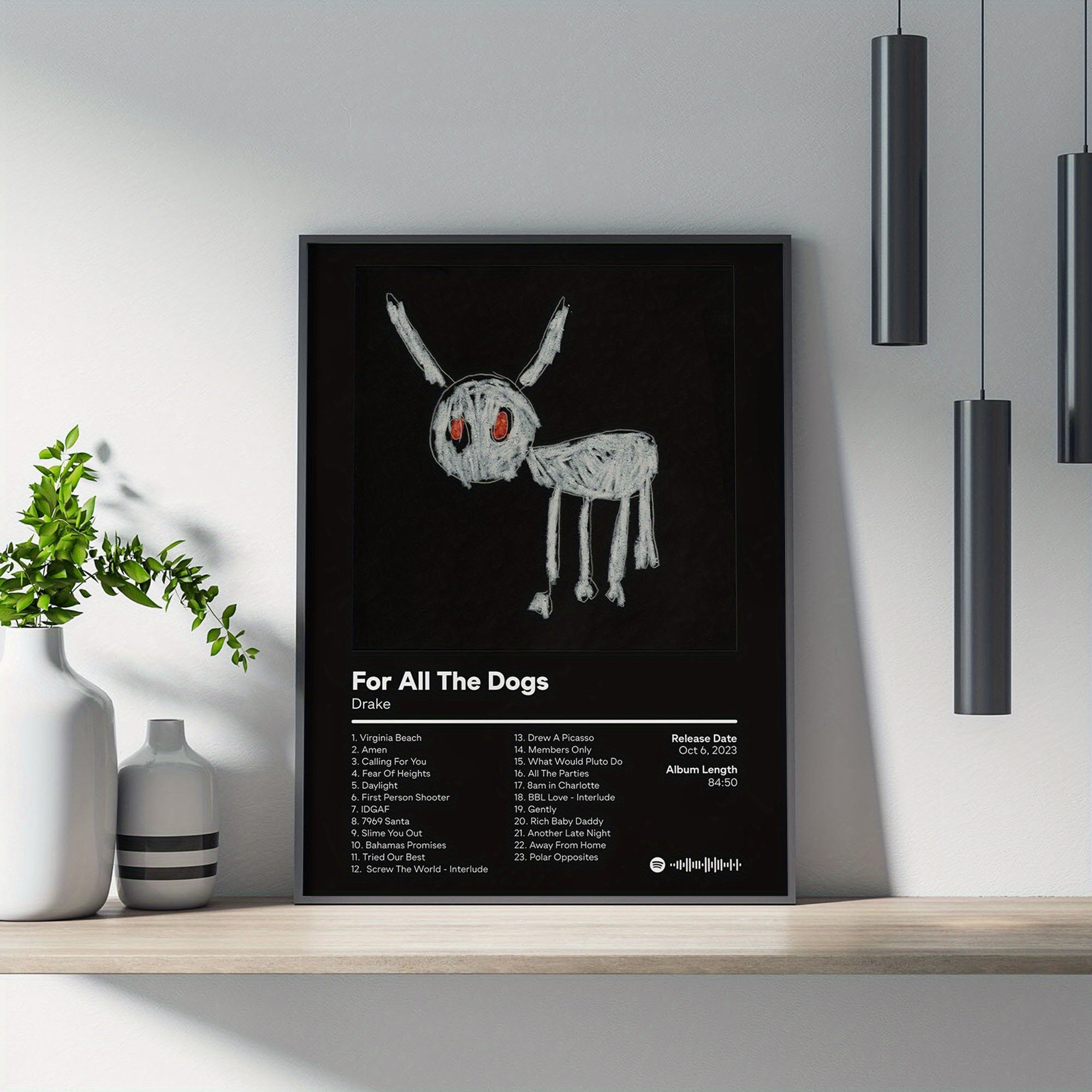 1pc Unframed Music Album Cover Poster, Artwork Wall Painting For Living Room Bedroom Bathroom Office Hallway Wall Decor, Canvas Print, Creative Poster, Canvas Art, Funny Wall Art, Poster Prints, Modern Painting Prints, Idea G