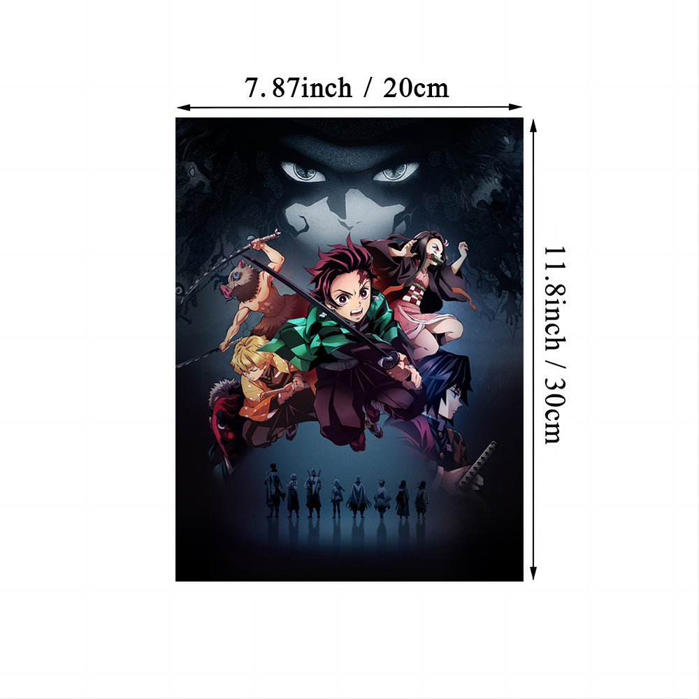 1pc Vibrant Japanese Anime Canvas Print Poster - High-Definition Artwork, Versatile Room Decor, Unique Gift for Anime Fans, Frameless Design, Beautiful Wall Art, Iconic Anime Characters - Perfect for Living Room, Bedroom, Off