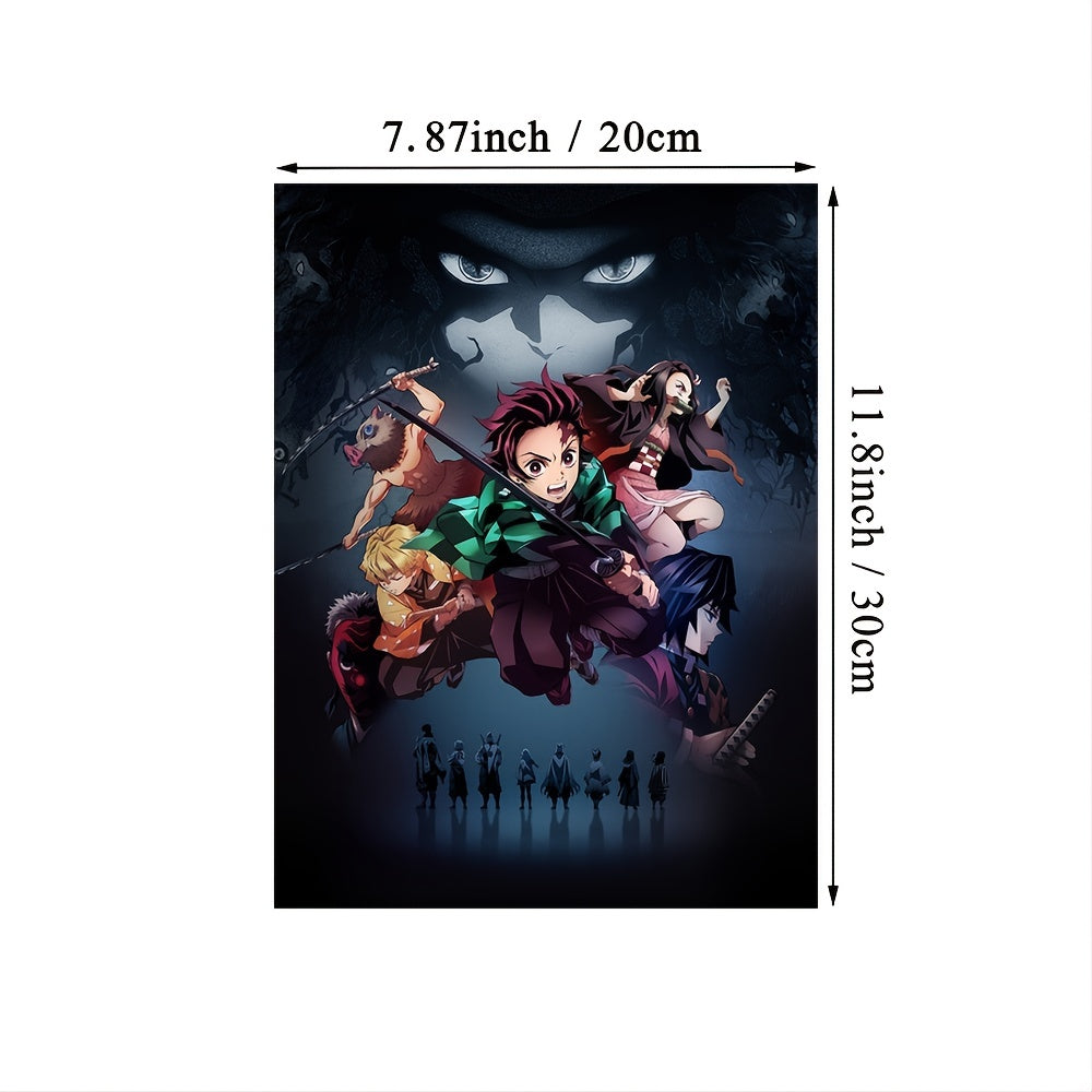 1pc Vibrant Japanese Anime Canvas Print Poster - High-Definition Artwork, Versatile Room Decor, Unique Gift for Anime Fans, Frameless Design, Beautiful Wall Art, Iconic Anime Characters - Perfect for Living Room, Bedroom, Off