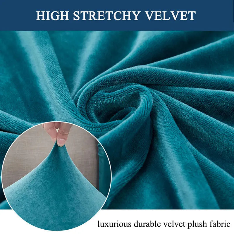 Velvet sofa seat cover cushion cover thick Jacquard solid soft stretch sofa slipcovers funiture protector
