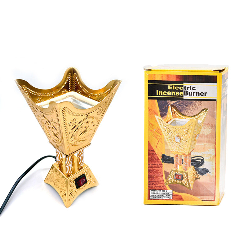 NEW Plug-in Burner Home Accents Decor Electric Sandalwood Decoration Aroma Iron Forniture Retro Stove Temple