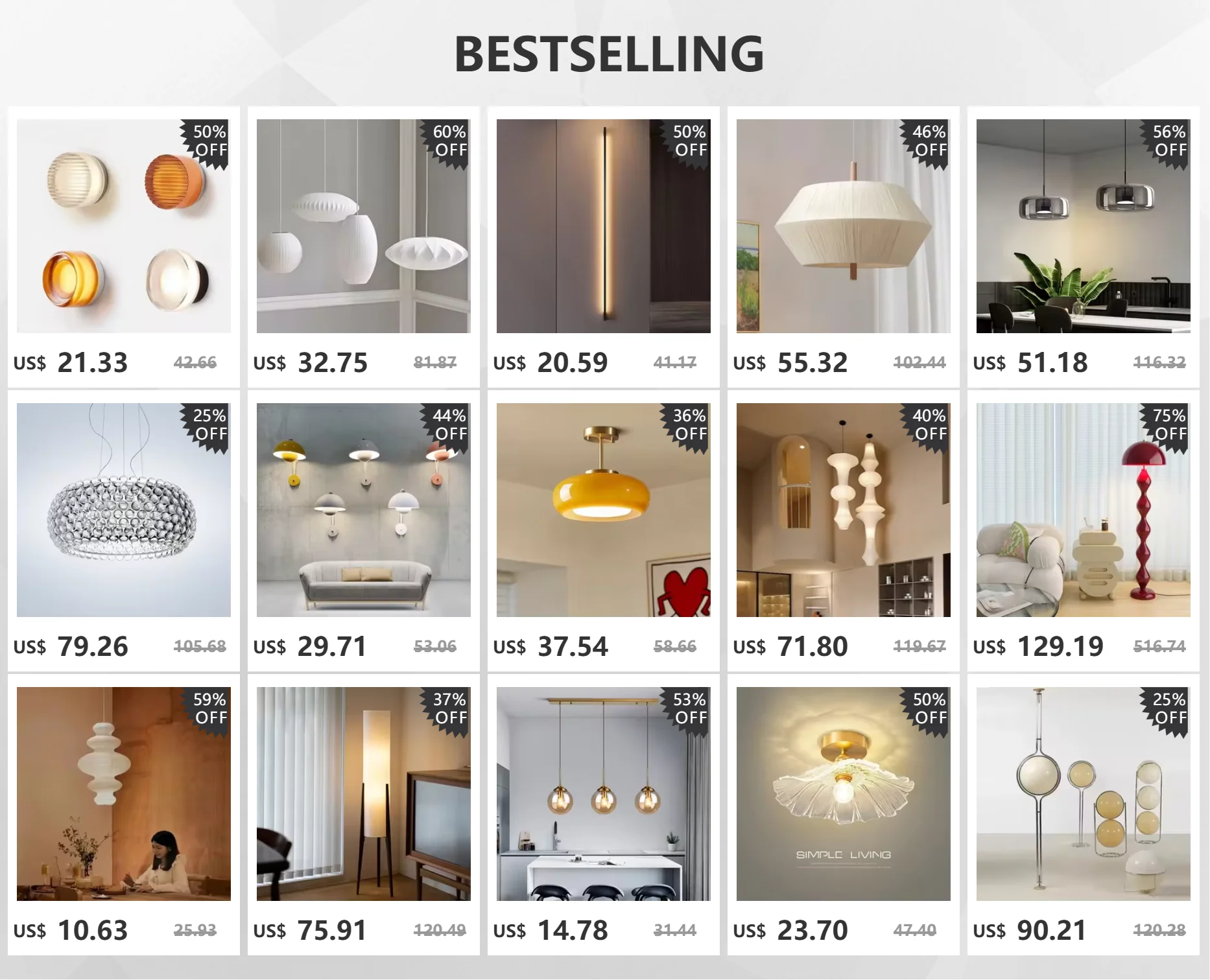 Nordic Corrugated Bedroom Chandeliers Creative Atmosphere Flush Mount Ceiling Light Designer Funiture Living Room Terrace Lamp