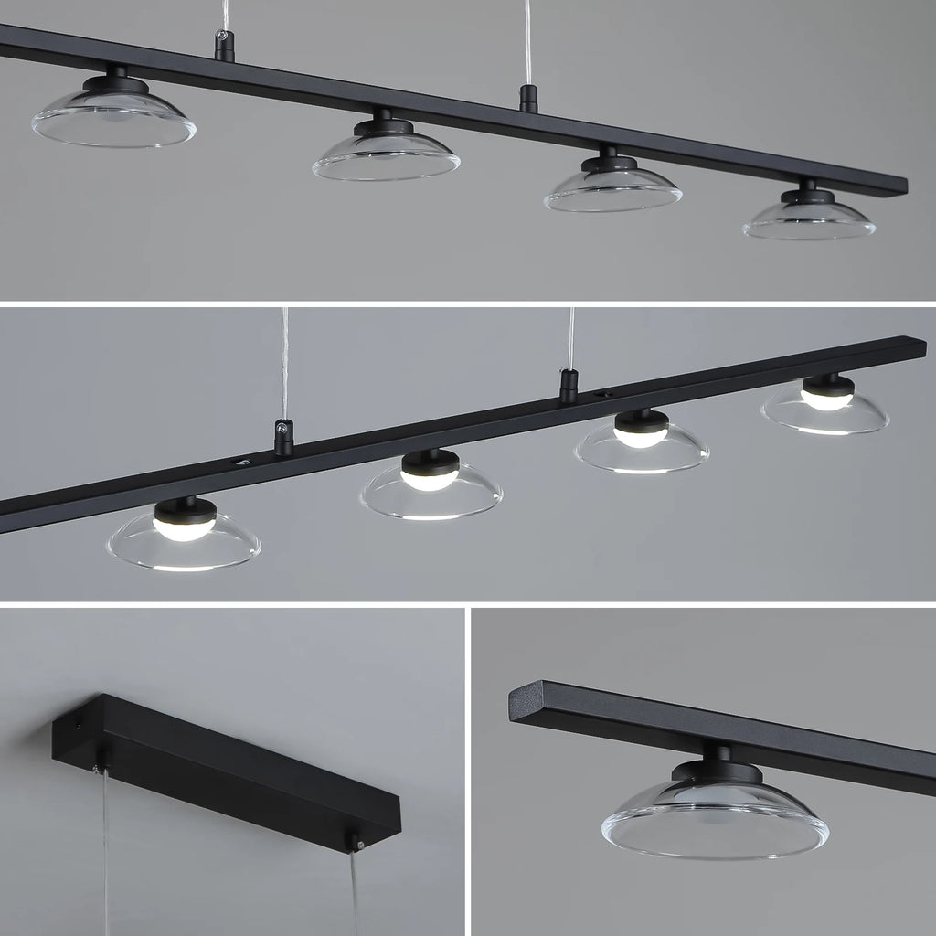 Modern Led Lighting Living Room Long Strip Chandeliers Dining Table Ceiling Lighs Meeting Room Café Bar Lamps Indoor Lamp