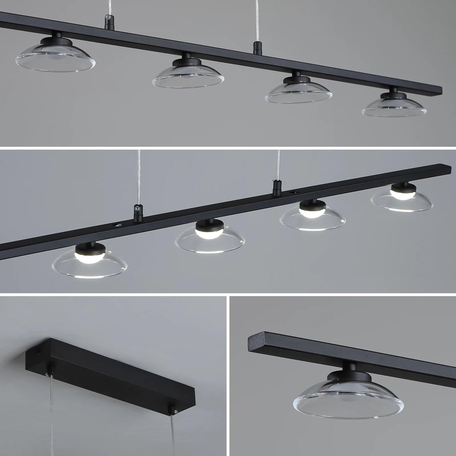 Modern Led Lighting Living Room Long Strip Chandeliers Dining Table Ceiling Lighs Meeting Room Café Bar Lamps Indoor Lamp