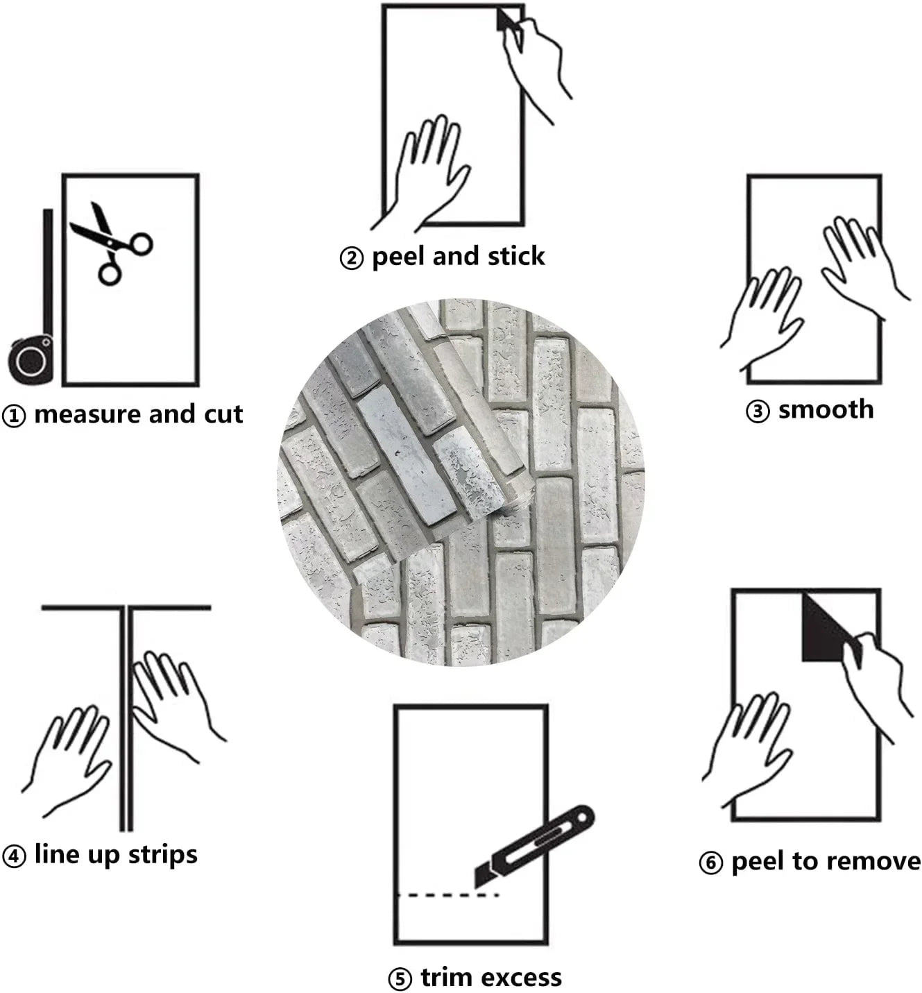 Room Decoration3D Retro Brick Wall Panels, Waterproof Self-Adhesive Wallpaper For Commercial Home Decor - Peel & Stick Textured