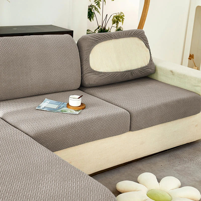Thick Jacquard Sofa Seat Cushion Cover Funiture Protector Stretch Couch Covers ForLiving Room Removable Seat Slipcover Kids Pets