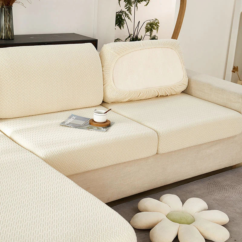 Thick Jacquard Sofa Seat Cushion Cover Funiture Protector Stretch Couch Covers ForLiving Room Removable Seat Slipcover Kids Pets