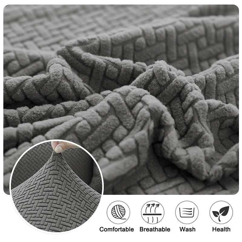 Thick Jacquard Sofa Seat Cushion Cover Funiture Protector Stretch Couch Covers ForLiving Room Removable Seat Slipcover Kids Pets