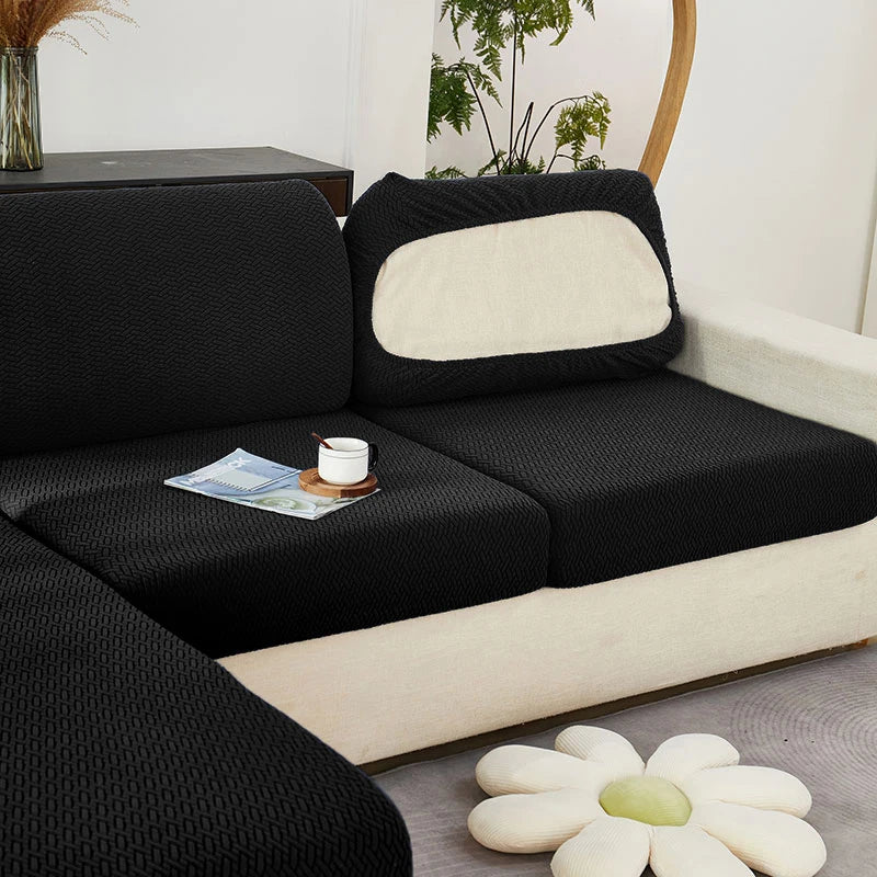 Thick Jacquard Sofa Seat Cushion Cover Funiture Protector Stretch Couch Covers ForLiving Room Removable Seat Slipcover Kids Pets