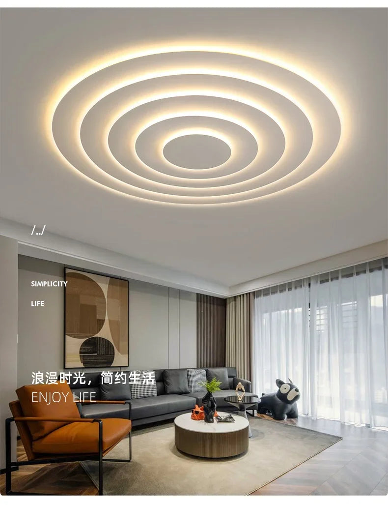Nordic Corrugated Bedroom Chandeliers Creative Atmosphere Flush Mount Ceiling Light Designer Funiture Living Room Terrace Lamp