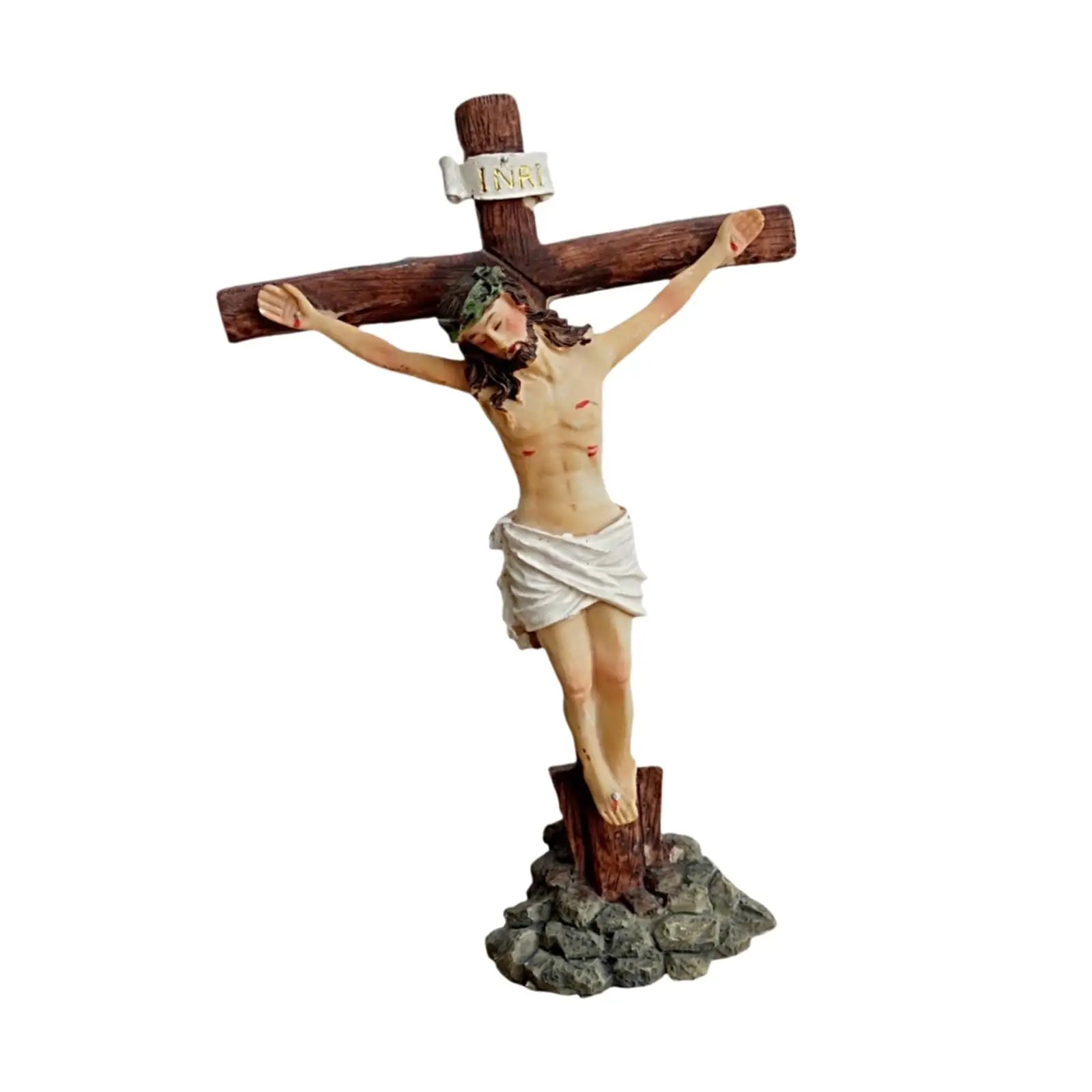 Jesus Crucifix Cross Home Accent Standing Cross for Living Room Home Hotel