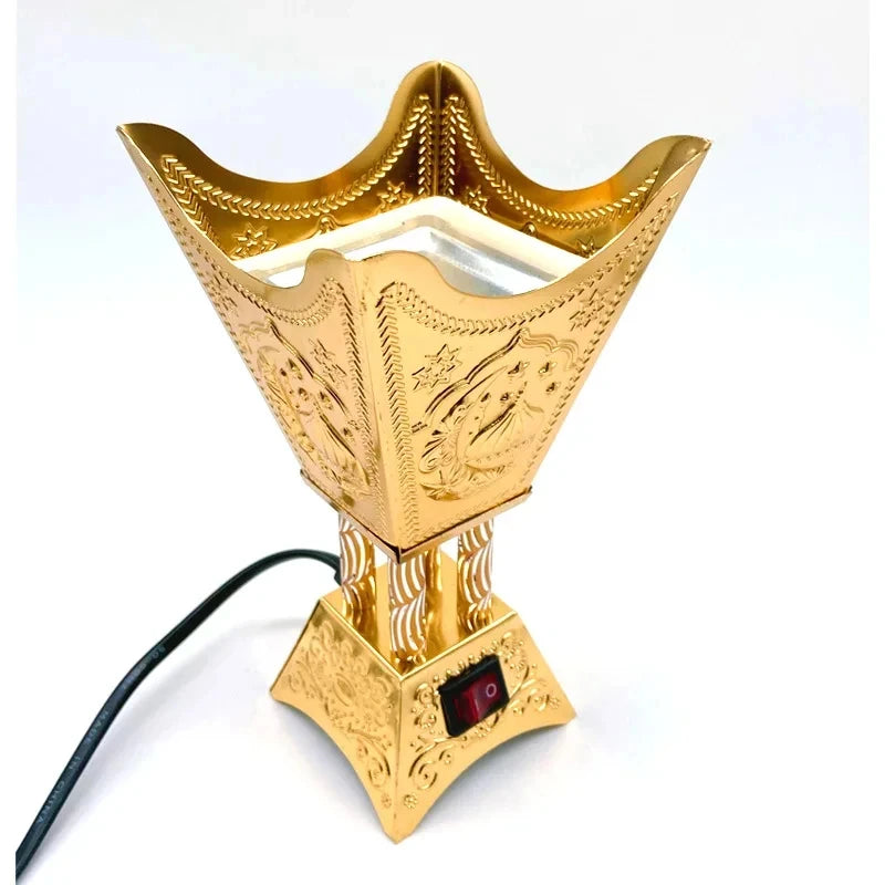 NEW Plug-in Burner Home Accents Decor Electric Sandalwood Decoration Aroma Iron Forniture Retro Stove Temple