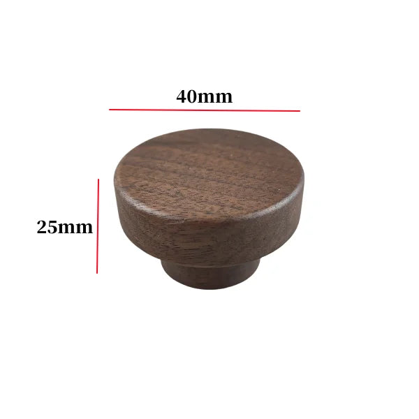 Nordic Wood Furniture Handles OAK  Walnut Knob Wooden T Bar Wardrobe Pulls Luxury Decoration Wooden Funiture Hardware