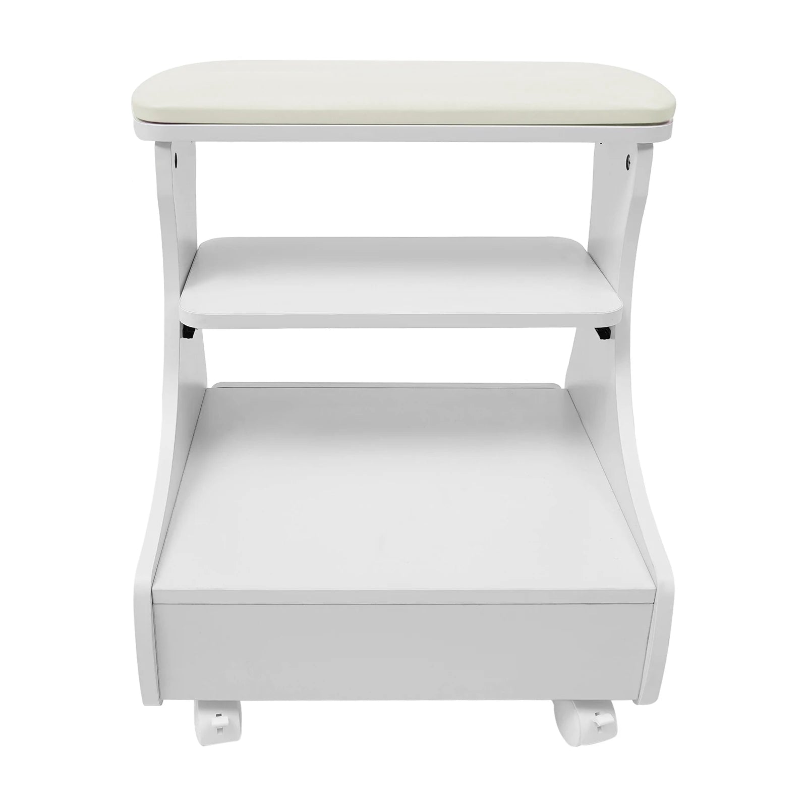 Foot Rest Pedicure Manicure Funiture Trolley for Foot Bath, Footbath Stool with Wheels
