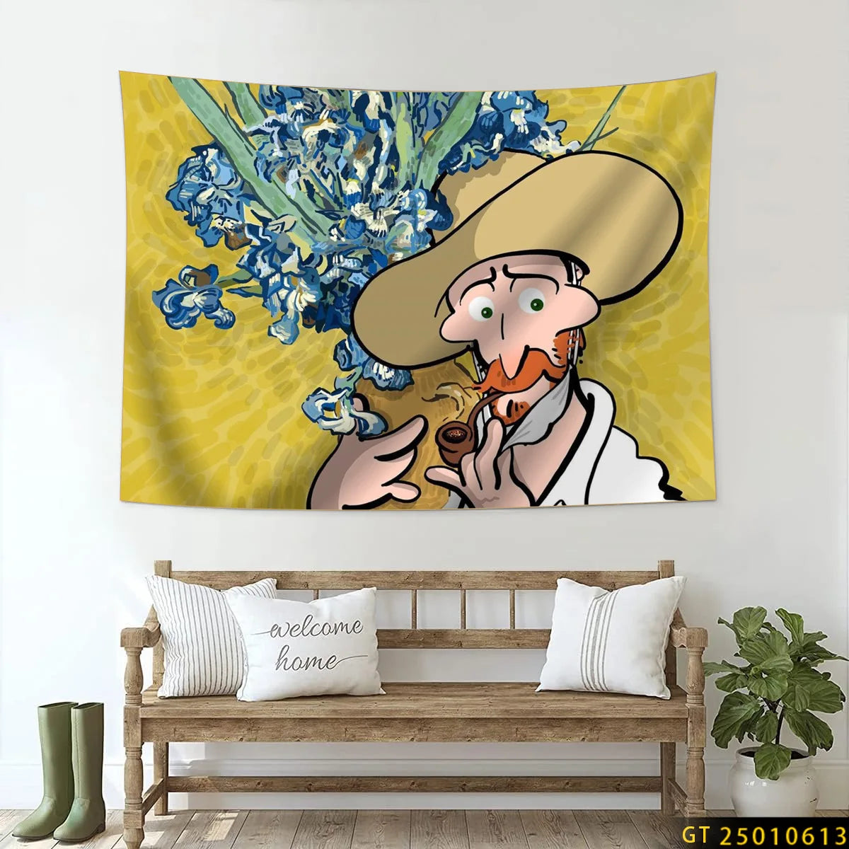 Wall Art Decor  Fabric Tapestry Wall Hanging  Living Room Bedroom Kitchen Dorm Decor Multi  Flag 3D printed pattern
