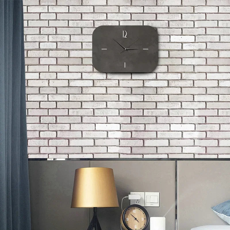 Room Decoration3D Retro Brick Wall Panels, Waterproof Self-Adhesive Wallpaper For Commercial Home Decor - Peel & Stick Textured