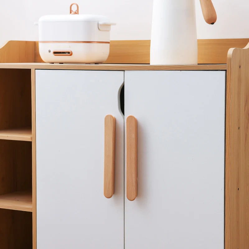 Nordic Wood Furniture Handles OAK  Walnut Knob Wooden T Bar Wardrobe Pulls Luxury Decoration Wooden Funiture Hardware