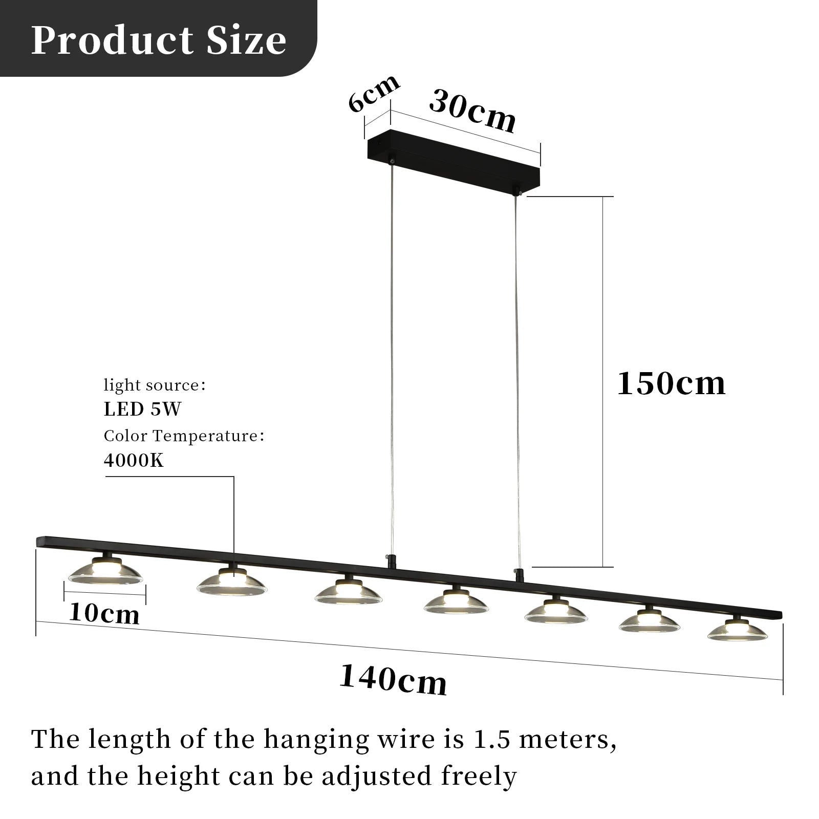 Modern Led Lighting Living Room Long Strip Chandeliers Dining Table Ceiling Lighs Meeting Room Café Bar Lamps Indoor Lamp