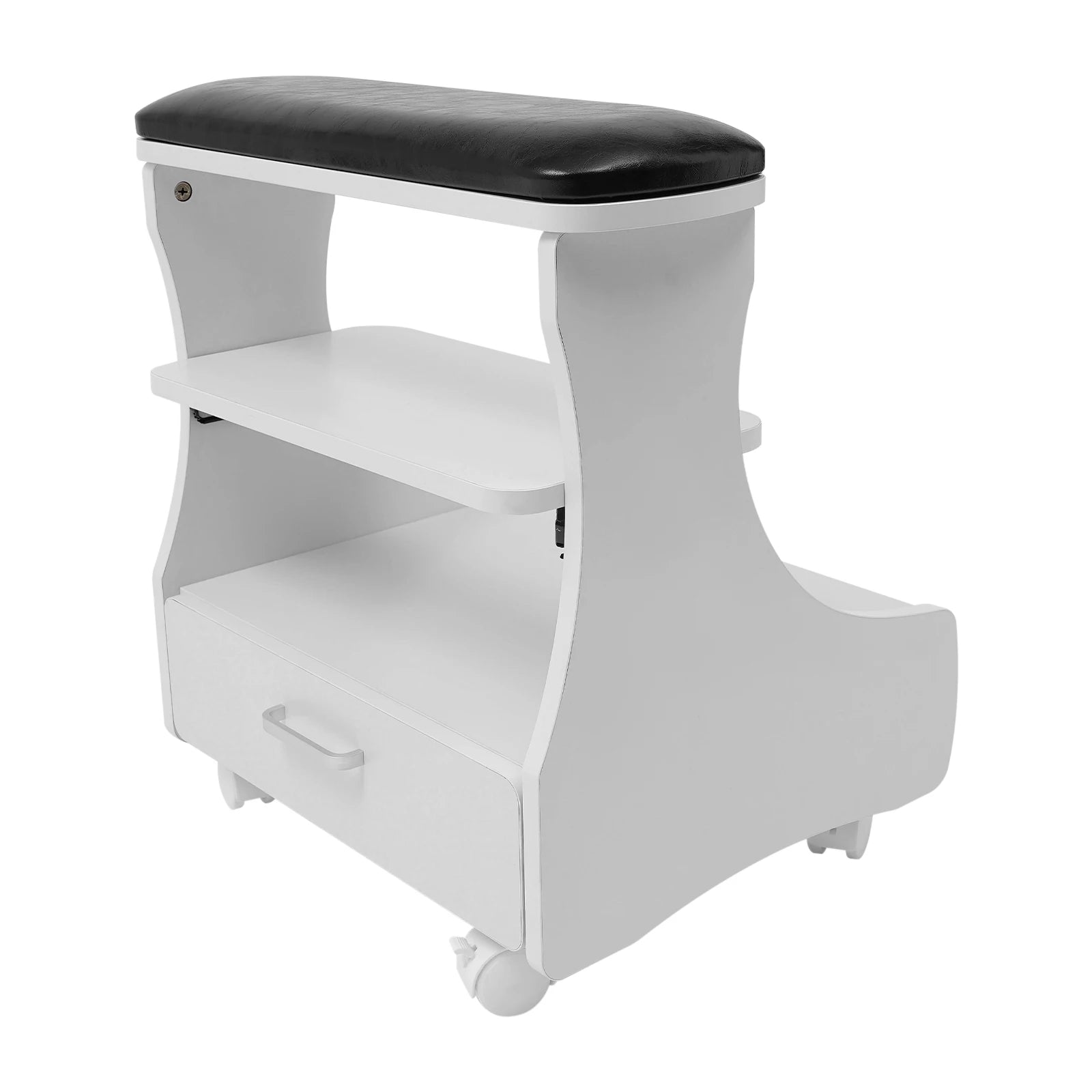 Foot Bath Stool Foot Rest Pedicure Manicure Funiture Trolley Footbath with Wheels for Beauty Salons