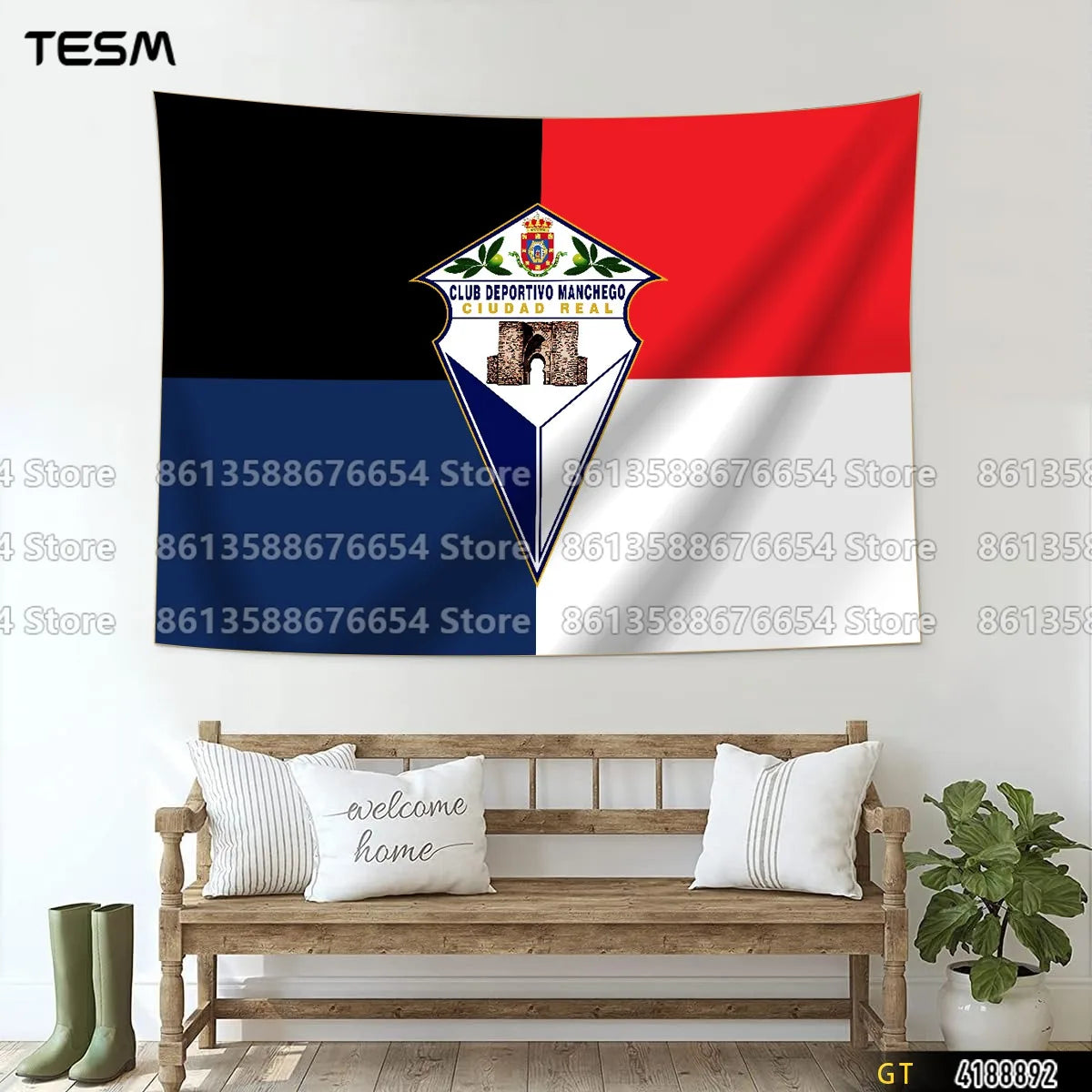 Wall Art Decor  Fabric Tapestry Wall Hanging  Living Room Bedroom Kitchen Dorm Decor Multi  Flag 3D printed pattern