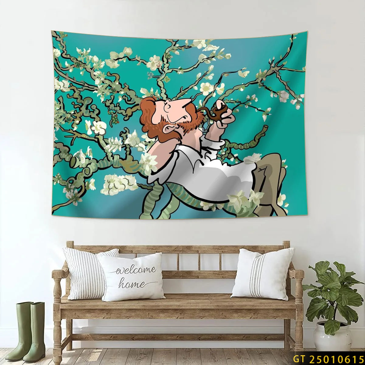 Wall Art Decor  Fabric Tapestry Wall Hanging  Living Room Bedroom Kitchen Dorm Decor Multi  Flag 3D printed pattern