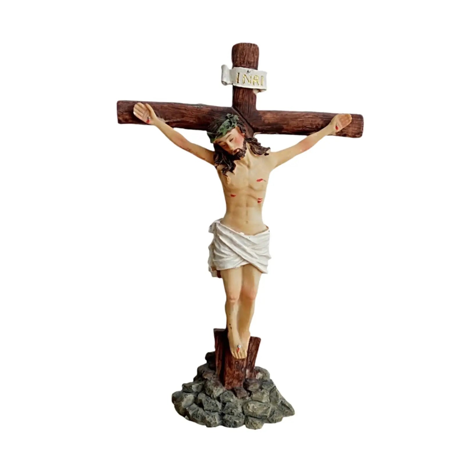 Jesus Crucifix Cross Home Accent Standing Cross for Living Room Home Hotel