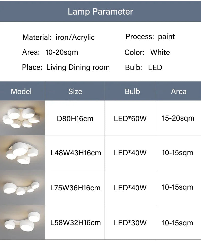 New style, simple, modern and elegant living room main light, office lighting, bedroom minimalist ceiling light