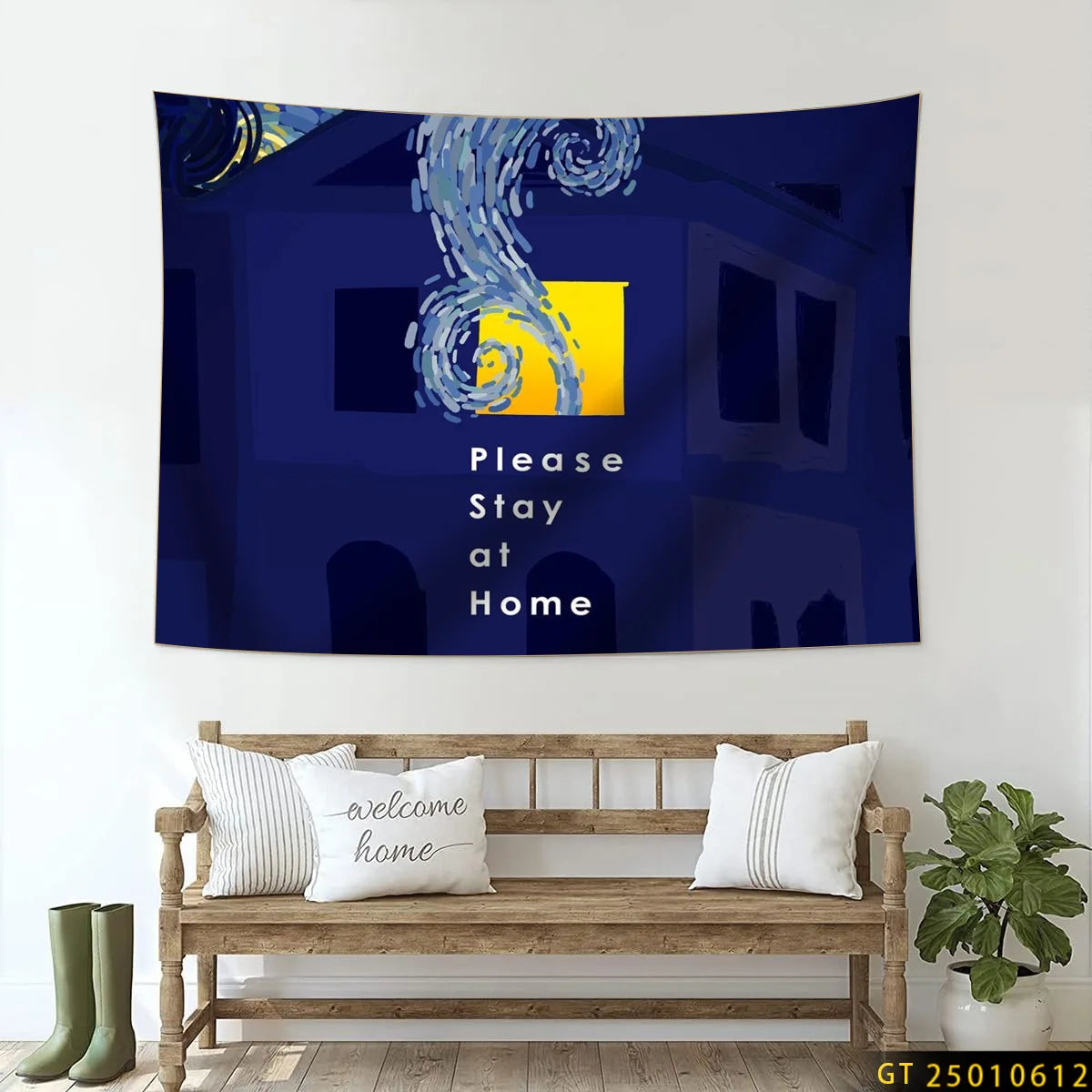 Wall Art Decor  Fabric Tapestry Wall Hanging  Living Room Bedroom Kitchen Dorm Decor Multi  Flag 3D printed pattern