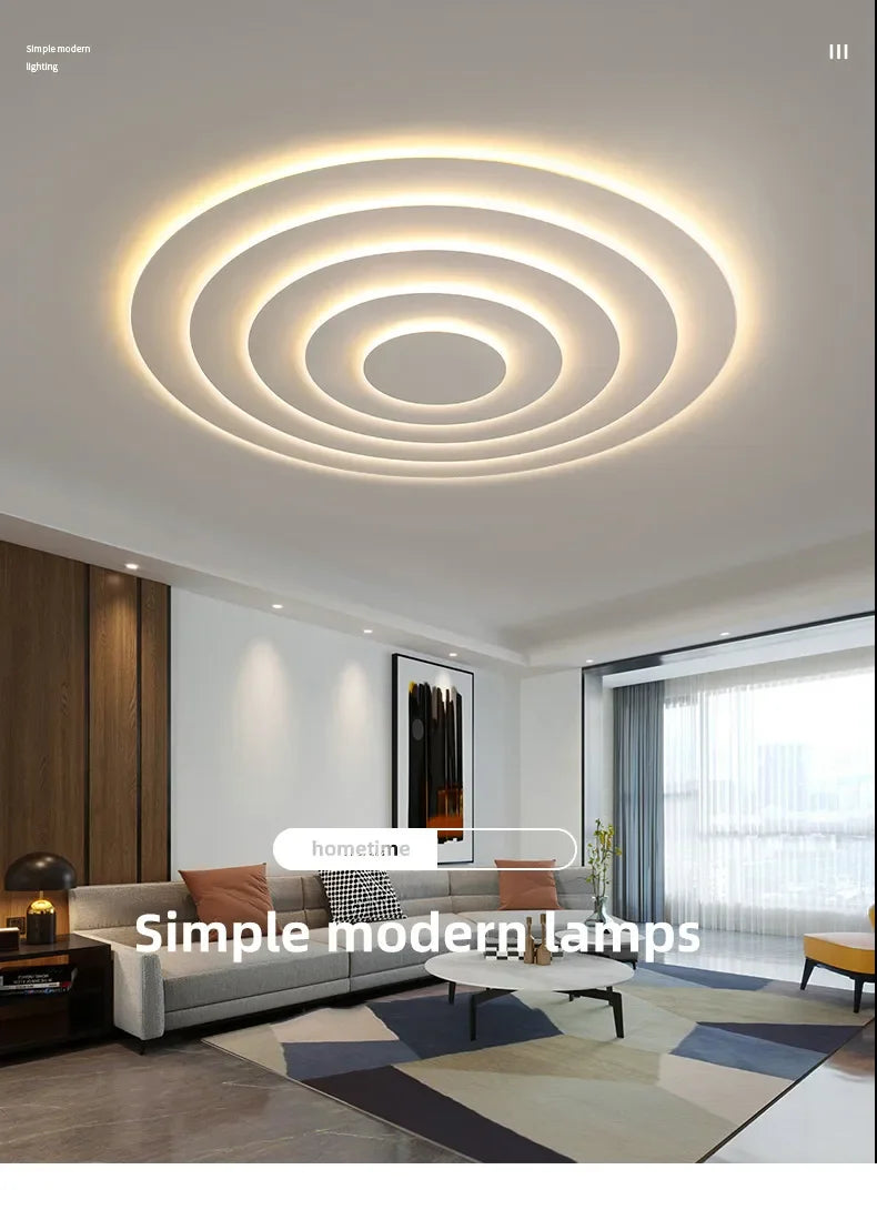 Nordic Corrugated Bedroom Chandeliers Creative Atmosphere Flush Mount Ceiling Light Designer Funiture Living Room Terrace Lamp