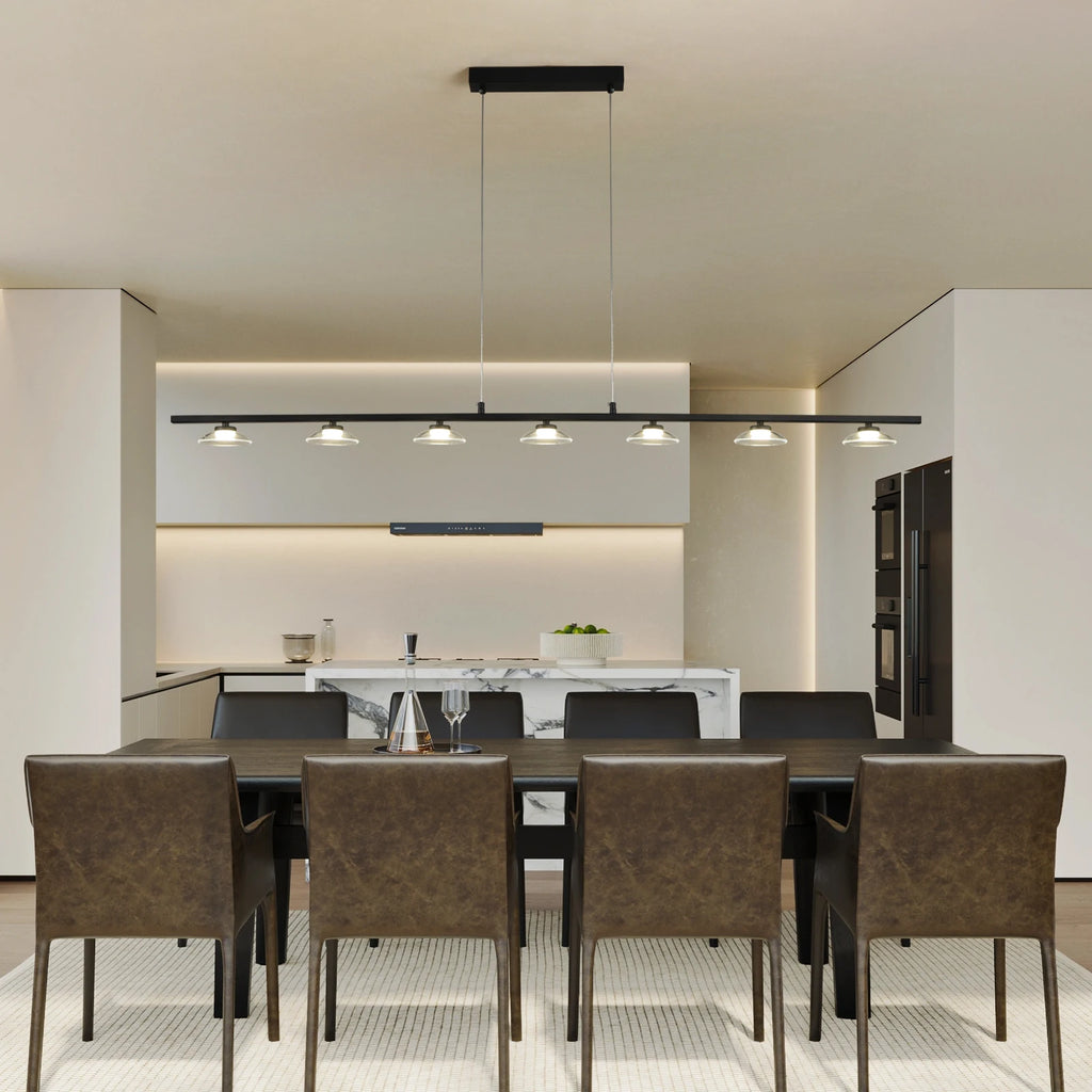 Modern Led Lighting Living Room Long Strip Chandeliers Dining Table Ceiling Lighs Meeting Room Café Bar Lamps Indoor Lamp
