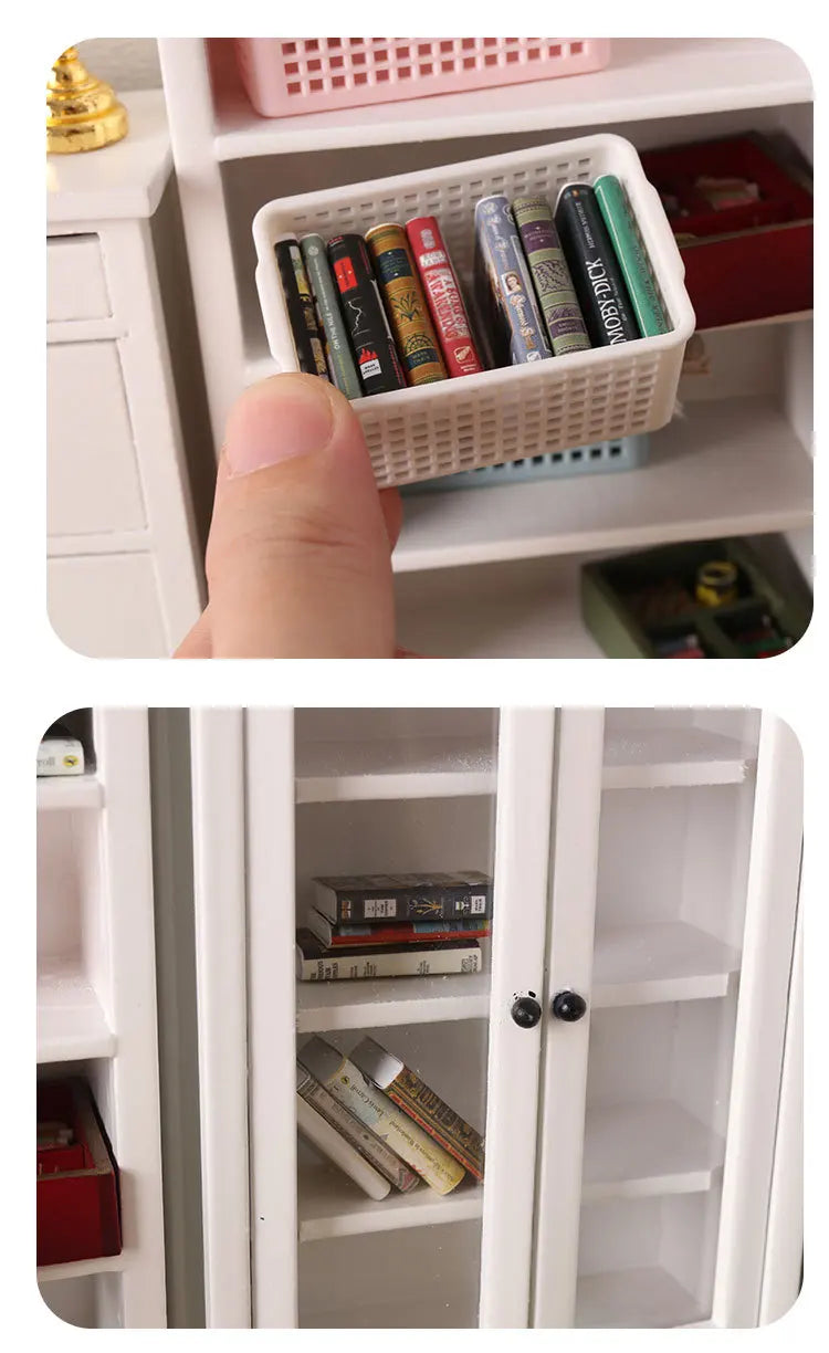 10pcs 1/12 Dollhouse Miniature Mini English Book for Blyth BJD OB11 Doll House Funiture Decor Accessories