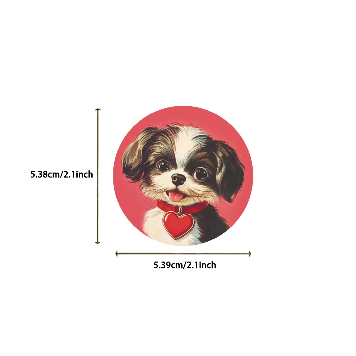 50pcs Retro American Puppy Transparent Stickers Dog Animals Decals for Party Decor Home Accents Luggage Scooters & More