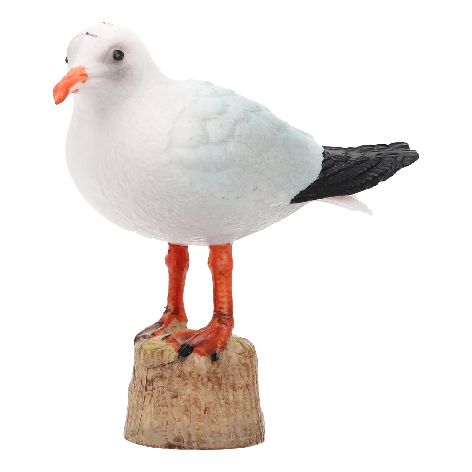 1pc Seagull Statue Red-billed Gull Model Nautical Seagull Figurine Miniature Home Decoration Plastic Seagull Figure For Car