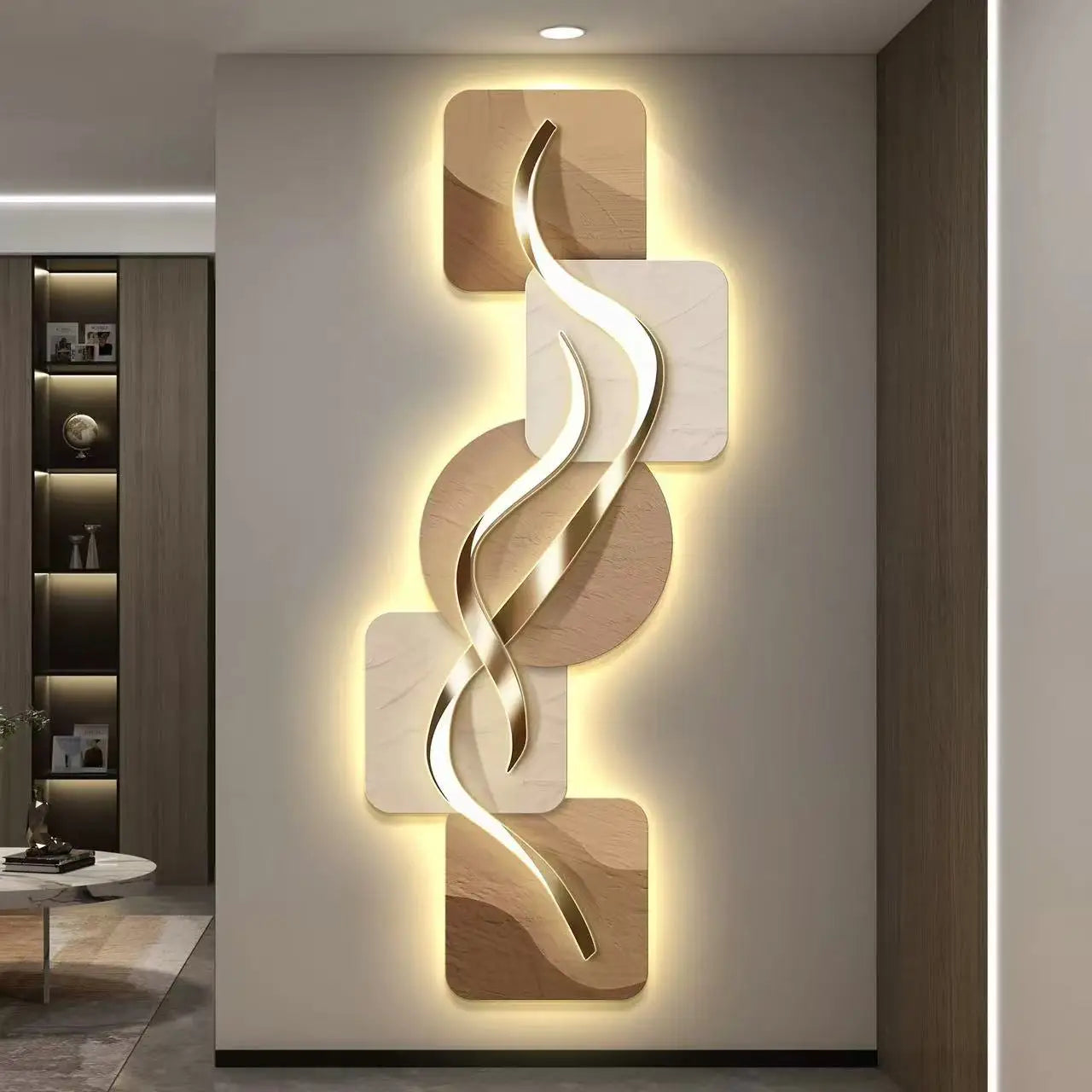 Led Lights Light Fine Luxury Study Room Living Room Bedroom Decoration Corridor Highend Atmosphere Hanging  Murals Room Decor