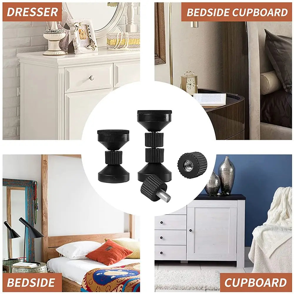 Bed Frame Anti-Shake Tool Adjustable Thread Headboard Stopper Bedside Telescopic Support Cabinet Sofa Funiture