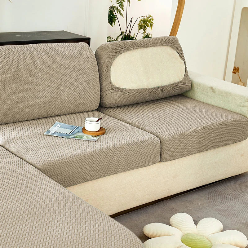 Thick Jacquard Sofa Seat Cushion Cover Funiture Protector Stretch Couch Covers ForLiving Room Removable Seat Slipcover Kids Pets