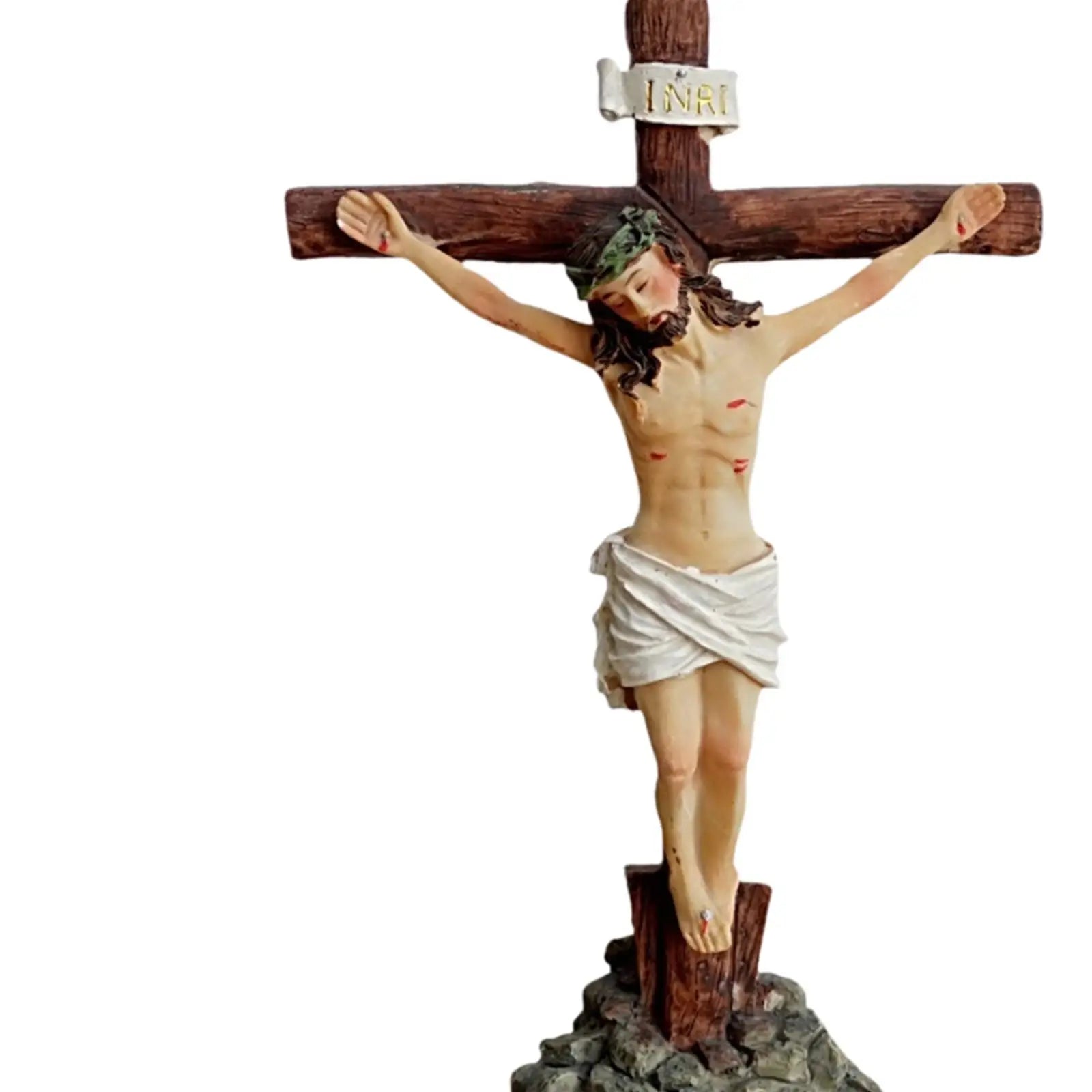 Jesus Crucifix Cross Home Accent Standing Cross for Living Room Home Hotel