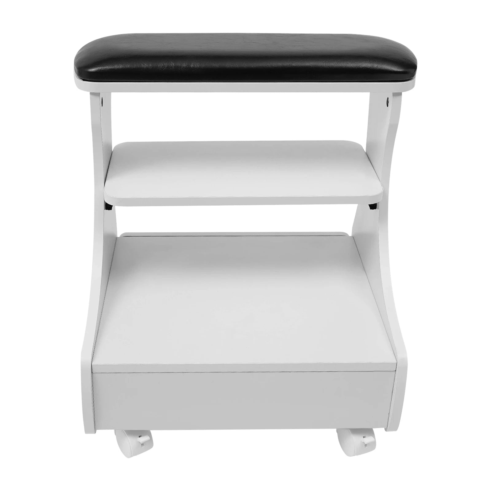 Foot Bath Stool Foot Rest Pedicure Manicure Funiture Trolley Footbath with Wheels for Beauty Salons