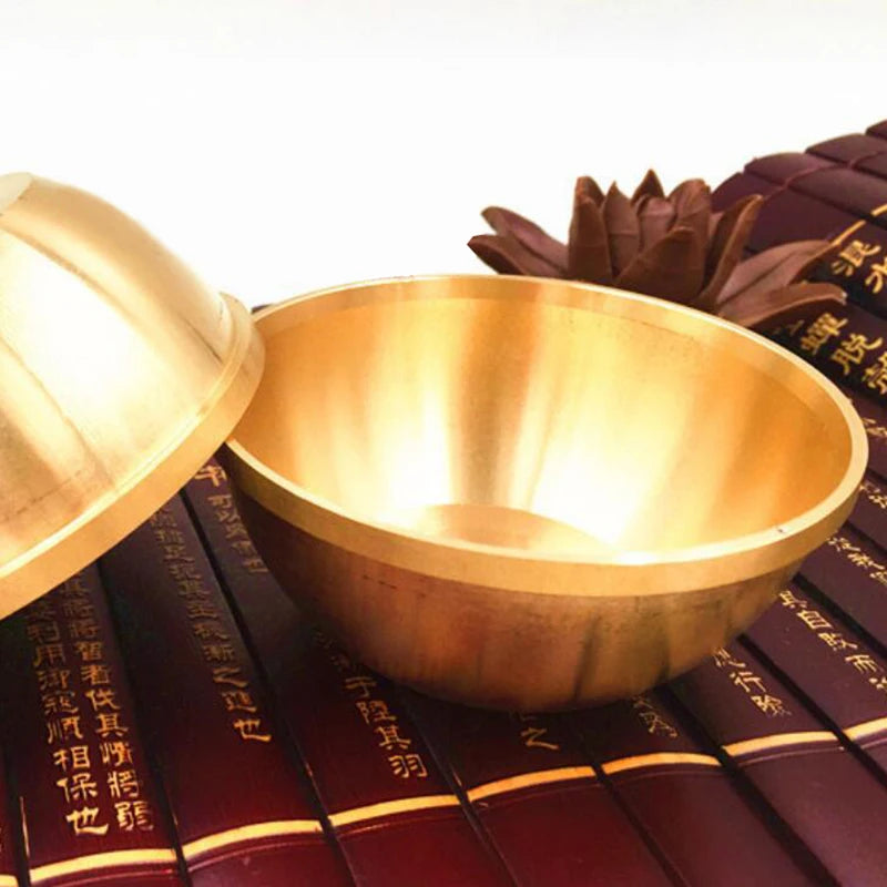 Pure Copper Offering Bowl Altar Supplies Home Accents Decor Water Rice Brass Shooting Prop Sacrificial Props Small