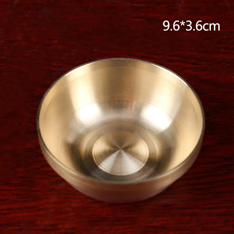 Pure Copper Offering Bowl Altar Supplies Home Accents Decor Water Rice Brass Shooting Prop Sacrificial Props Small