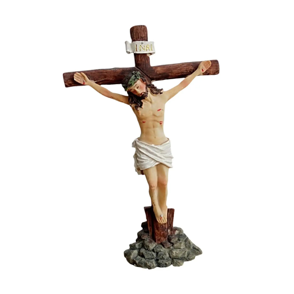Jesus Crucifix Cross Home Accent Standing Cross for Living Room Home Hotel